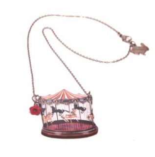 merry go round carousel necklace by artysmarty