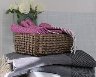 stripe cotton hamam hand towel by febronie