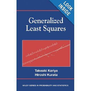 Generalized Least Squares T KARIYA 9780470866986 Books