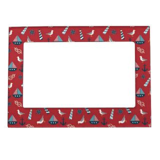 Nautical Pattern Magnetic Picture Frames