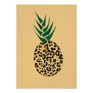 Leopard or Pineapple? Funny illusion picture Posters