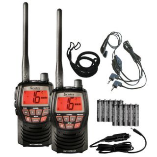 Cobra MR HH125 Handheld VHF Radio Value Pack  738642