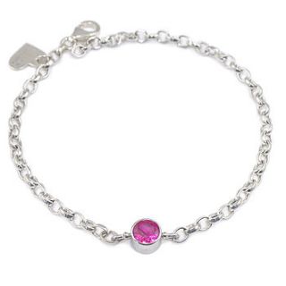 ruby bracelet july birthstone by lilia nash jewellery