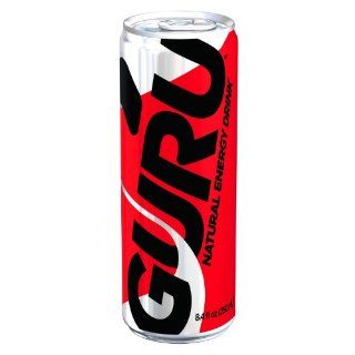 GURU Natural Energy Drink crafted with organic ingredients, 8.4 Fluid Ounce Can (Pack of 24)  Organic Energy Drink  Grocery & Gourmet Food