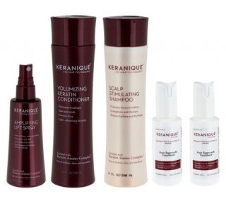 Keranique 5 Piece 60 Day Regrowth and Styling Kit —