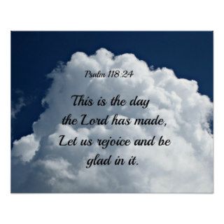 Psalm 11824 This is the day the Lord hath madePoster