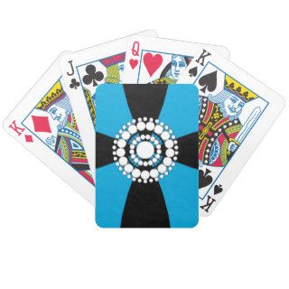 CHIC PLAYING CARDS_PEARL BROACH ON RIBBON 07/142 POKER DECK