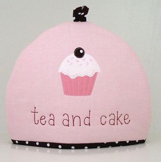 'tea and cake' tea cosy by the apple cottage company