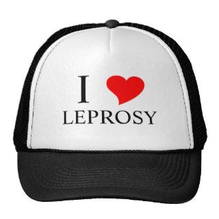 I Heart LEPROSY Mesh Hats