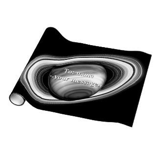 Name, The Rings of Gas Giant Saturn   solar system Gift Wrap Paper