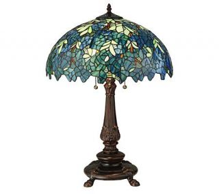 Tiffany Style 26H Nightfall Wisteria Table Lamp —