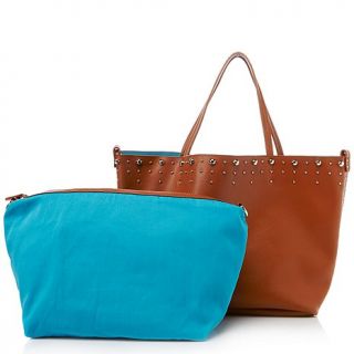 Danielle Nicole "Simone" Studded Tote with Removable Pouch