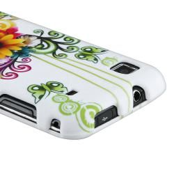 Autumn Flower Snap on Rubber Coated Case for Samsung i9000 Galaxy S Eforcity Cases & Holders