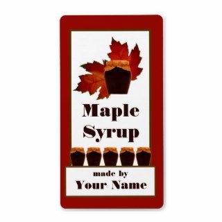 Maple Syrup Jar Label