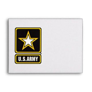 U. S. Army Wedding Invitation   Matching Envelope