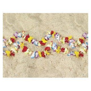 27' HIBISCUS Lei GARLAND/LUAU Flower DECOR/Party DECORATIONS/Set of 3 x 9' strands/TROPICAL 