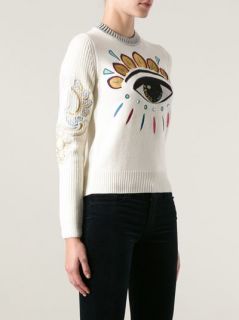 Kenzo Embroidered Eye Ribbed Sweater