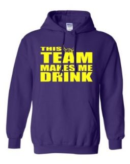 This Team Makes Me Drink Minnesota Hoodie Sweatshirt Clothing