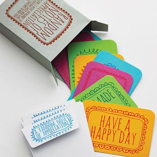 'random notes of appreciation' notecards by bread & jam