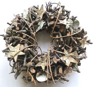 birch star wreath by country heart