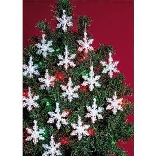 Beadery Holiday Beaded Ornament Kit, 2 Inch, Mini Snowflakes, Makes 24 Ornaments