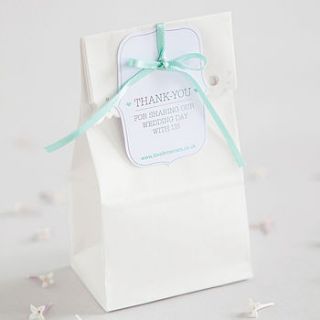 lovebrownies luxury branded wedding favour by love brownies