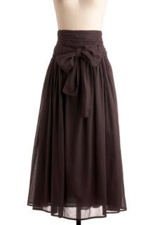 In Tandem Midi Skirt in Charcoal  Mod Retro Vintage Skirts