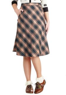 Fresh Forecast Skirt in Beige  Mod Retro Vintage Skirts