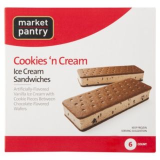 Market Pantry Cookies & Cream Ice Cream Sandwich