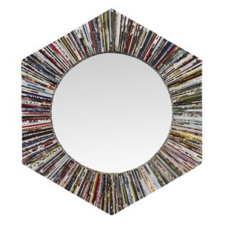 Linon Magazine Hexagonal Shaped Mirror