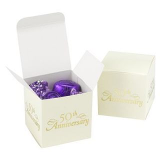 50th Anniversary Favor Boxes   25ct