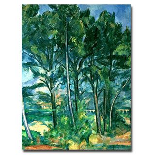 Paul Cezanne 'The Aqueduct' Canvas Art Trademark Fine Art Canvas