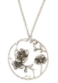 Cherry Blossom Pendant  Mod Retro Vintage Necklaces