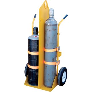 Vestil Welding Cylinder Torch Cart — Pneumatic Wheels, Model# CYL-EH  Gas Cylinders   Caddies