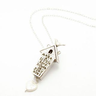 'little birdhouse in your soul' necklace by xuella arnold jewellery