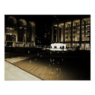 Bubbles at Lincoln Center, Medium Poster