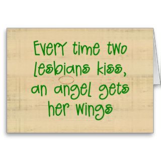 Funny Lesbian Christmas Card