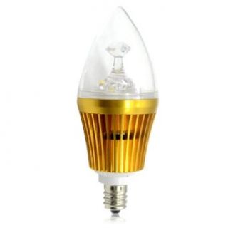 Attractive E12 3watt LED Light Lamp 3x1w LED Crystal Candle Light Ac 85 265v Low Price   Led Household Light Bulbs  