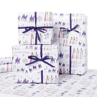 three kings christmas gift wrap by julia davey