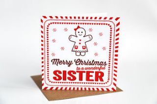 sister christmas card by allihopa