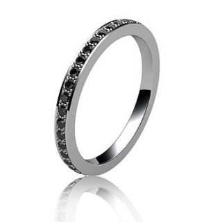 black diamond full eternity ring by flawless jewellery