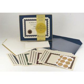 The Complete Certificate Kit with Holders (Makes 12)  Blank Certificates 