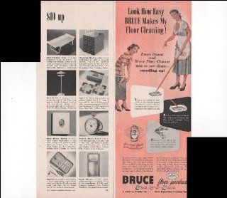 Bruce Floor Products Look How Easy Bruce Makes My Cleaning 1948 Vintage Antique Advertisement  Prints  