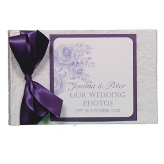 personalised amelie wedding photo album by dreams to reality design ltd