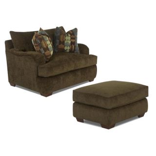 Klaussner Furniture Vaughn Arm Chair and Ottoman