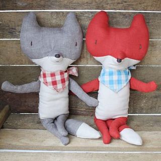 vintage style mr fox and mr wolf by posh totty designs interiors