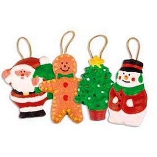children's paint your own christmas tree decorations by sleepyheads
