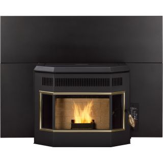 Pelpro Fireplace Insert/Stove with Bay Window, Model# IPPBW2GD  Corn, Pellet   Multi Fuel Heaters