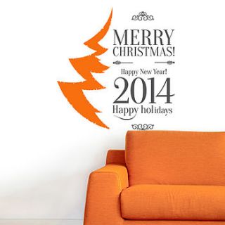 season greetings wall sticker by sirface graphics