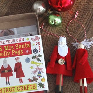 christmas mr and mrs santa decorations kit by ellie ellie